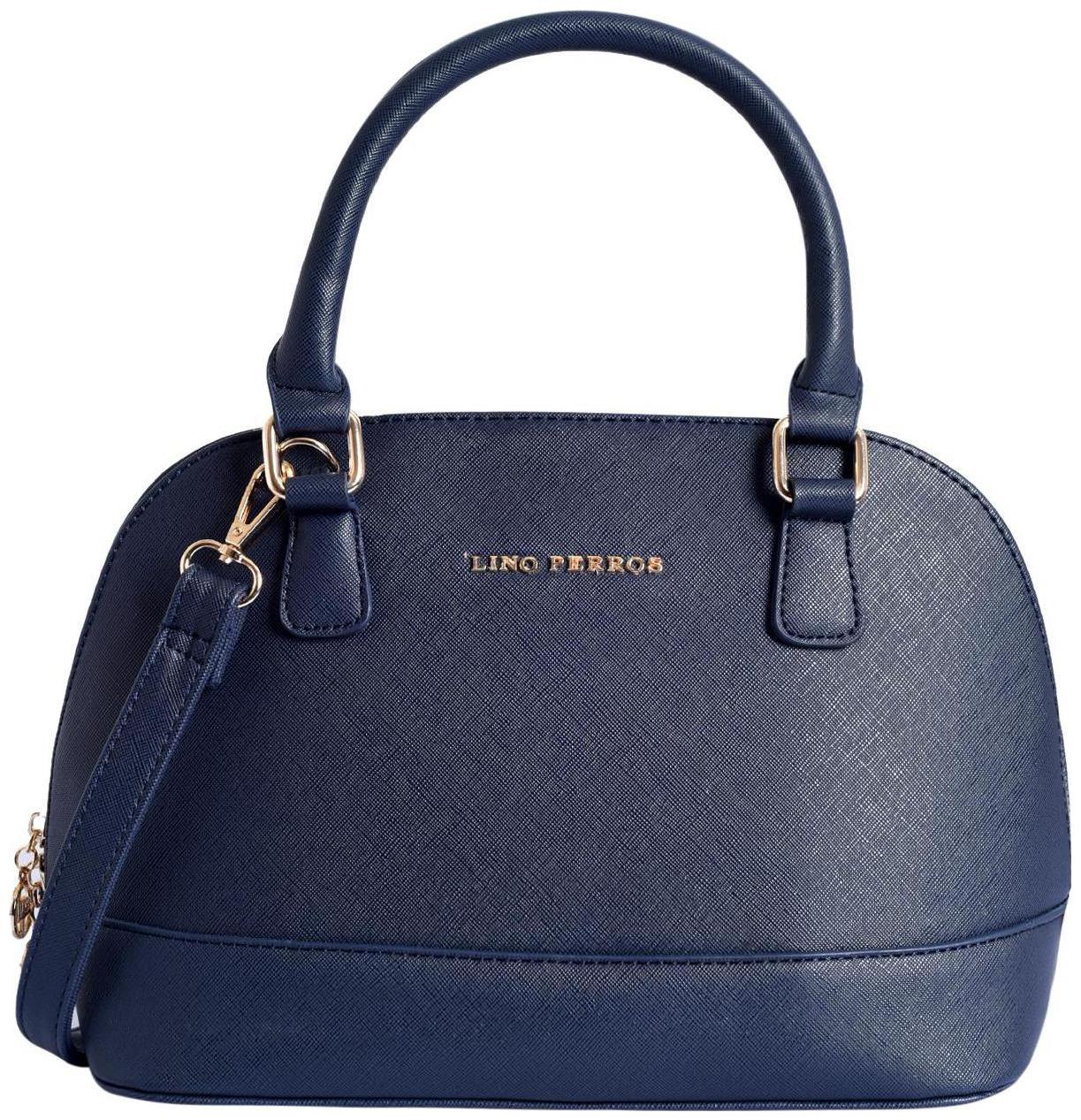 

Lino Perros Faux Leather Women Handheld bag - Blue
