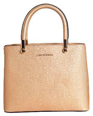 

Lino Perros Faux Leather Women Handheld bag - Yellow