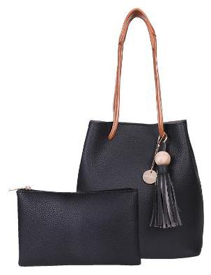 

Lino Perros Faux Leather Women Handheld bag - Black