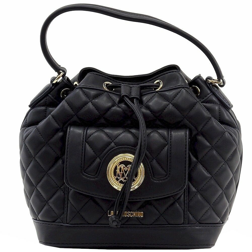 

Love Moschino Women s Quilted Medium Leather Satchel Handbag