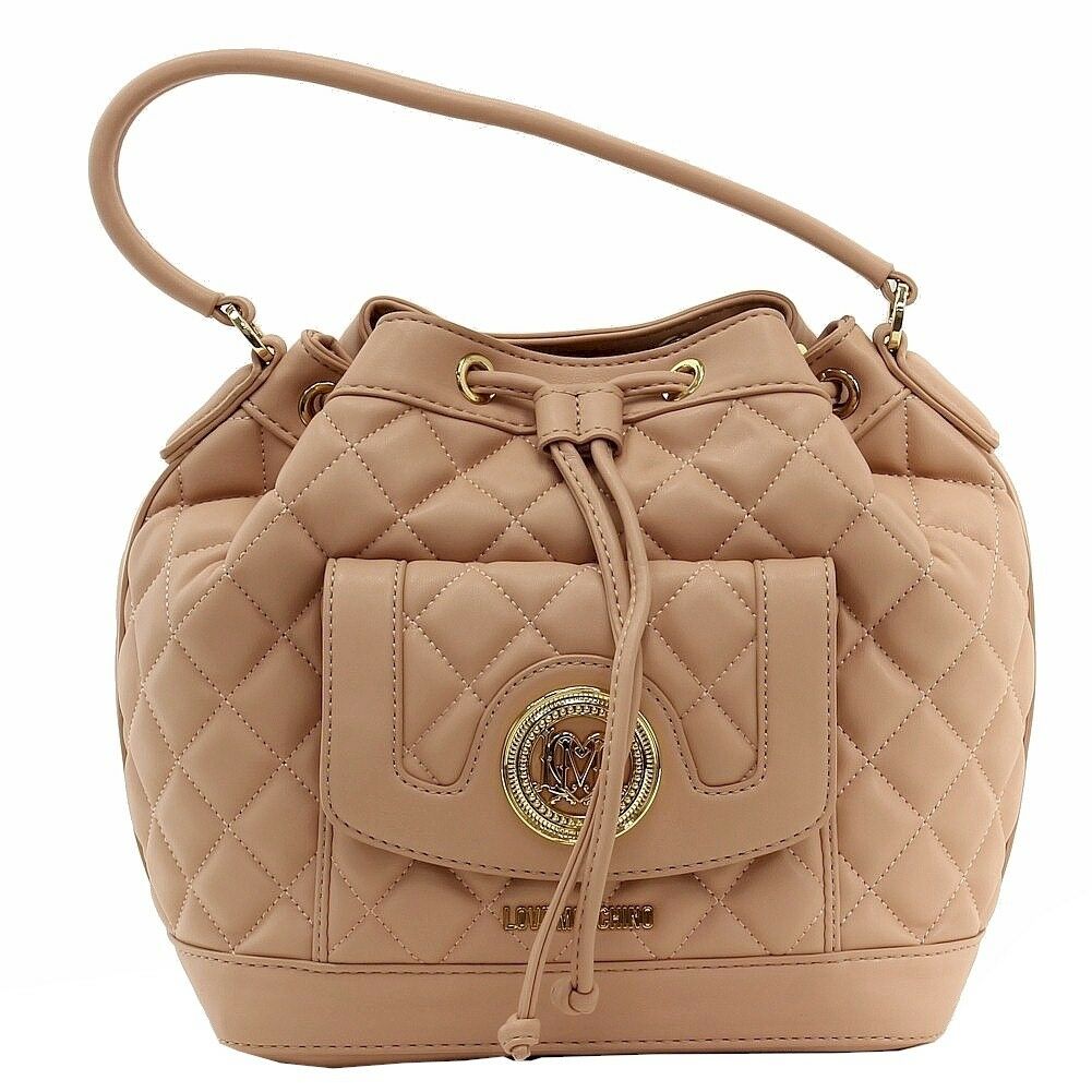 

Love Moschino Women s Quilted Medium Leather Satchel Handbag