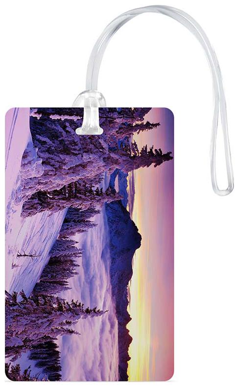 

Luggage Tag- Natural Scenery Printed Designer Luggage Travel Baggage Tags with Silicon Strap- Ideal For Travel