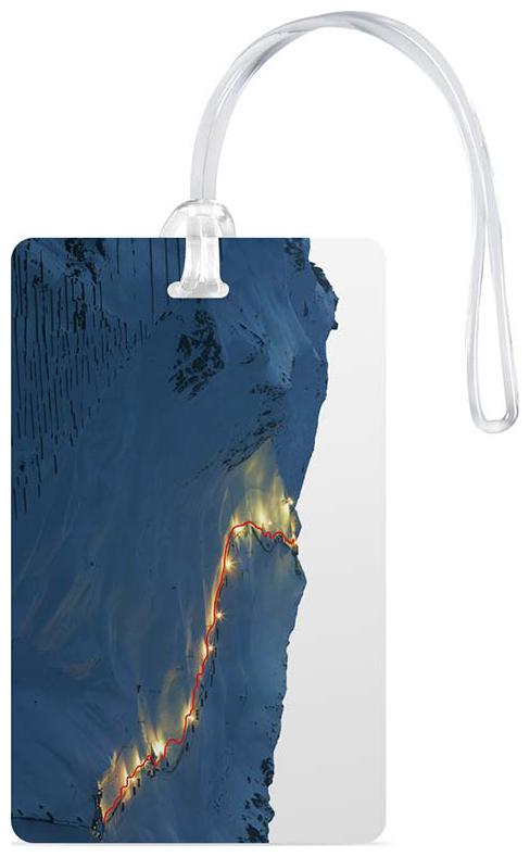

Luggage Tag- Natural Scenery Printed Designer Luggage Travel Baggage Tags with Silicon Strap- Ideal For Travel