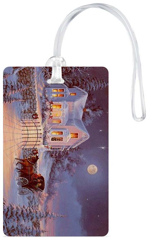 

Luggage Tag- Natural Scenery Printed Designer Luggage Travel Baggage Tags with Silicon Strap- Ideal For Travel