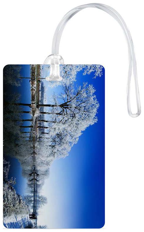 

Luggage Tag- Natural Scenery Printed Designer Luggage Travel Baggage Tags with Silicon Strap- Ideal For Travel