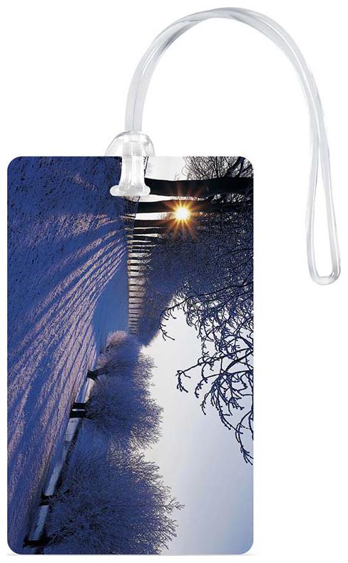 

Luggage Tag- Natural Scenery Printed Designer Luggage Travel Baggage Tags with Silicon Strap- Ideal For Travel