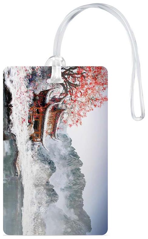 

Luggage Tag- Natural Scenery Printed Designer Luggage Travel Baggage Tags with Silicon Strap- Ideal For Travel