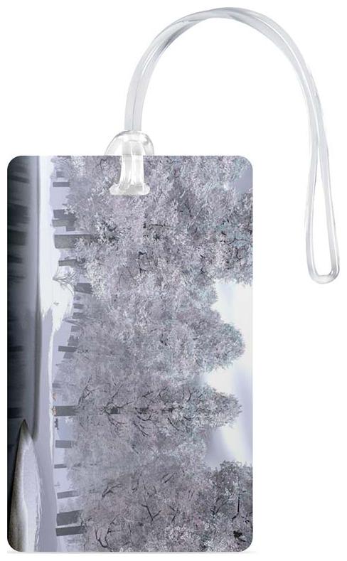 

Luggage Tag- Natural Scenery Printed Designer Luggage Travel Baggage Tags with Silicon Strap- Ideal For Travel