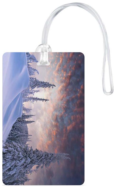 

Luggage Tag- Natural Scenery Printed Designer Luggage Travel Baggage Tags with Silicon Strap- Ideal For Travel