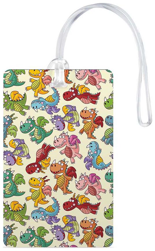 

Luggage Tags- Printed Multicolor High Quality Gloss Finish PVC Travel Bag Tag with Silicon Strap- Ideal For Gift-100yellow