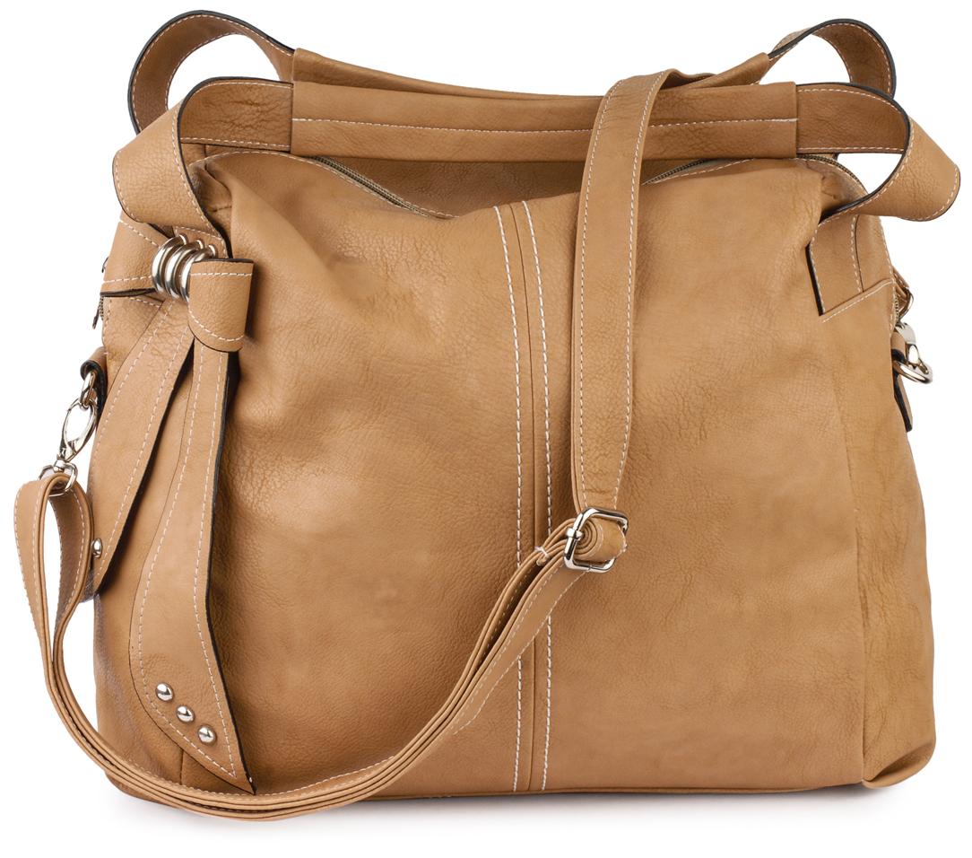 

Lychee bags Beige Faux Leather Handheld Bag