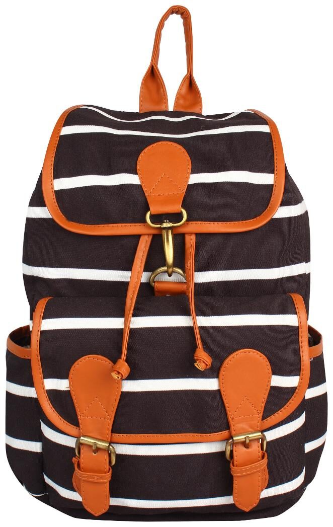 

Lychee bags Black Canvas Backpack