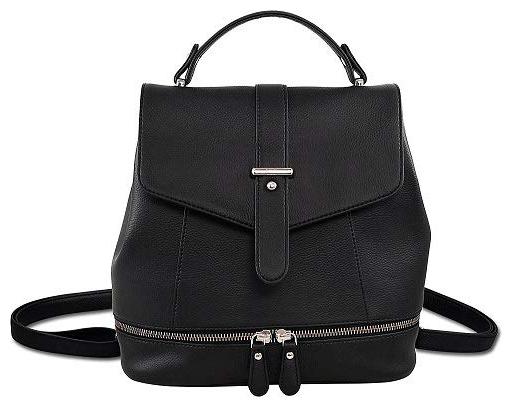 

Lychee bags Black PU Backpack