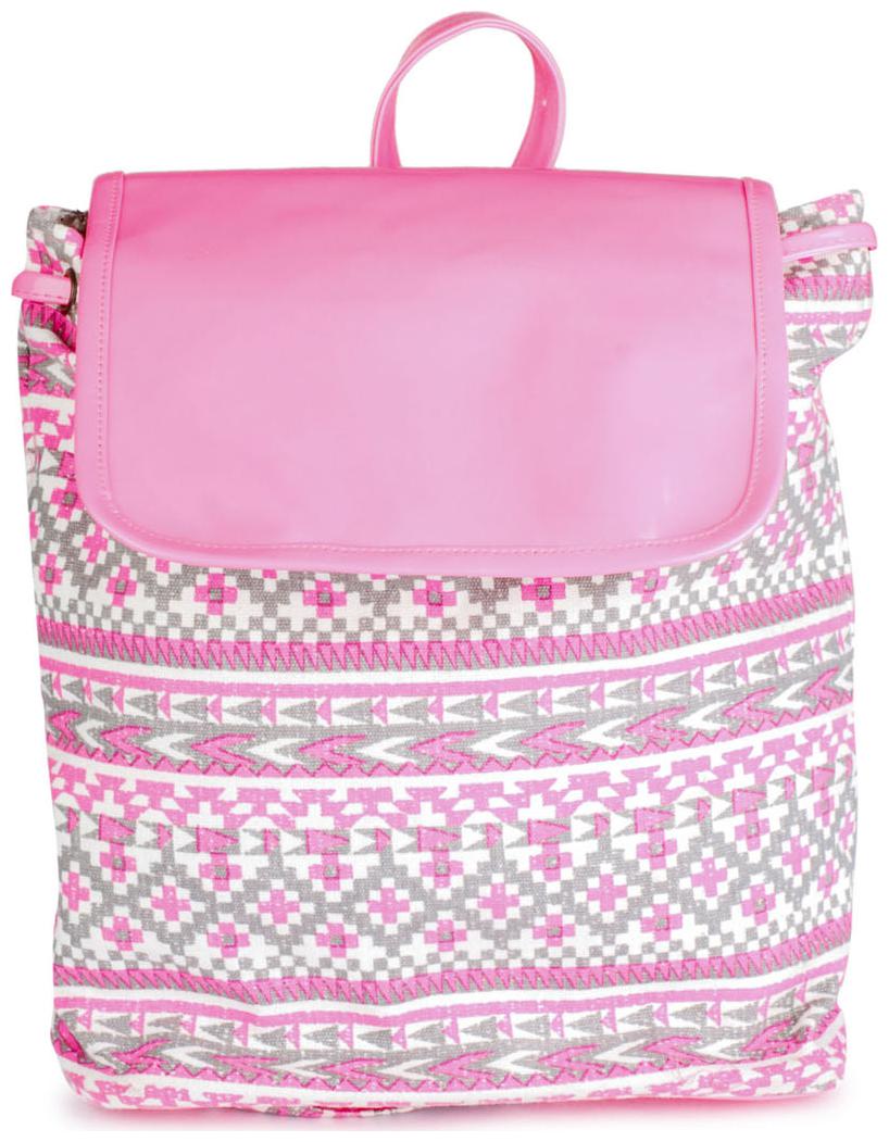 

Lychee Bags Pink Wool Backpack