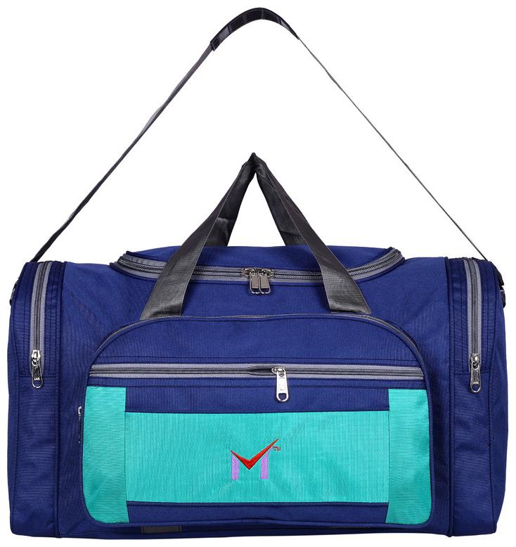 

M SMS BAG HOUSE Heavy Dutty Polyester Travel Luggage Duffel Bag - Blue