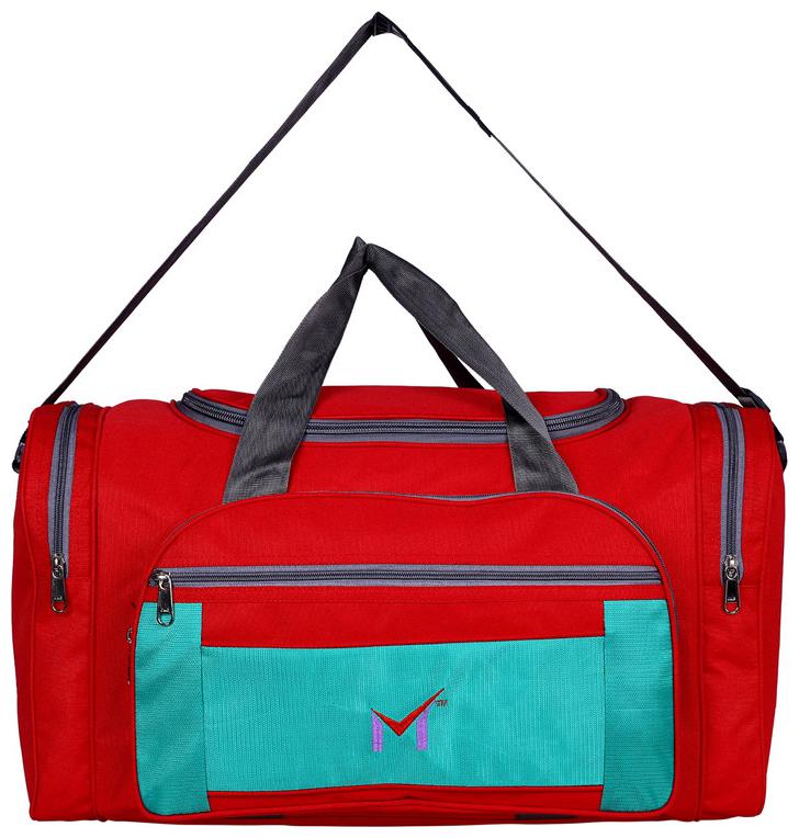 

M SMS BAG HOUSE Heavy Dutty Polyester Travel Luggage Duffel Bag - Red