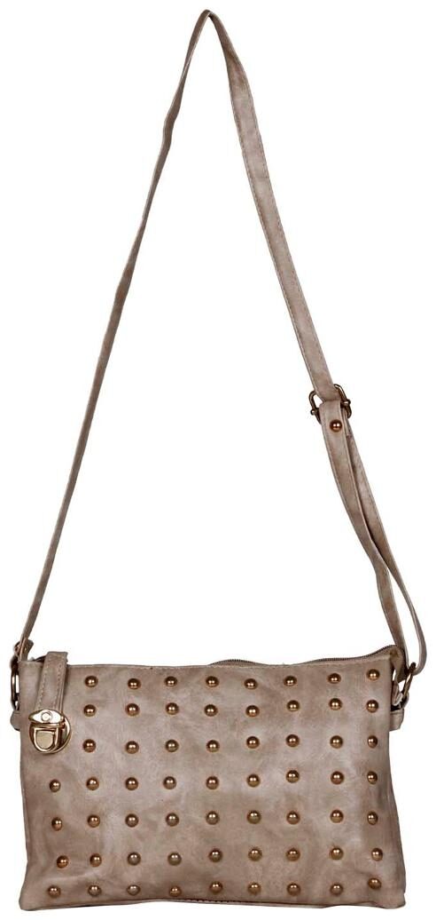 

Maeva Beige Synthetic Solid Sling Bag