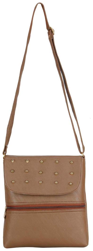 

Maeva Brown Synthetic Solid Sling Bag