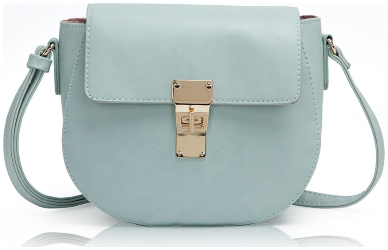 

CAPRESE Blue Faux Leather Solid Sling Bag