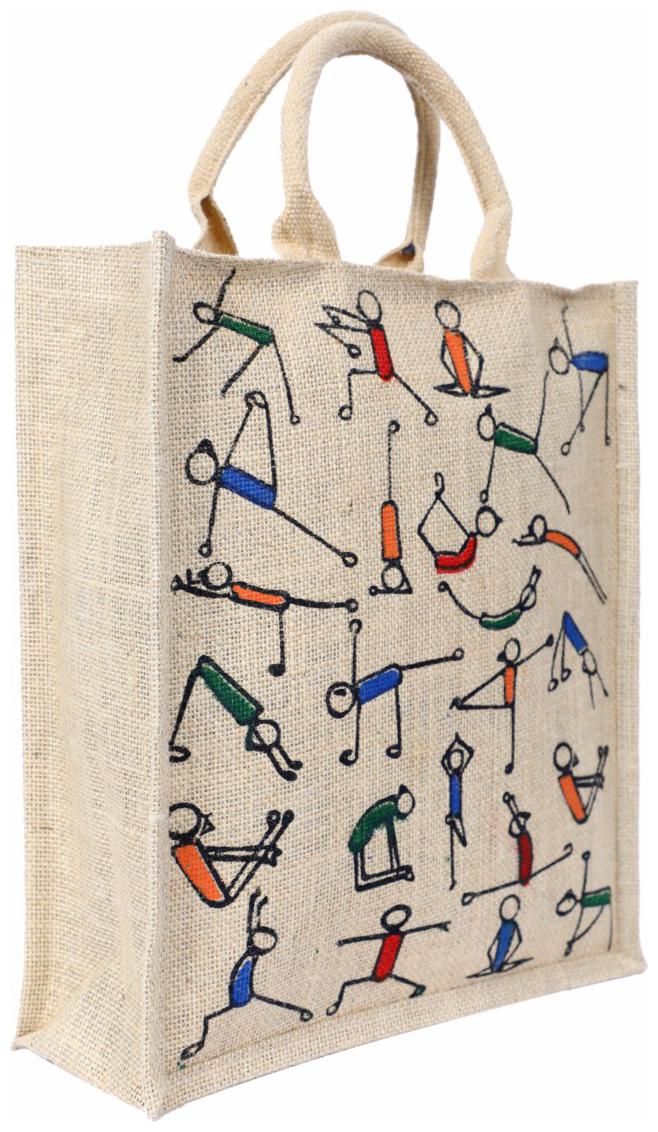 

Marina Eco Bags Brown Jute Handheld Bag