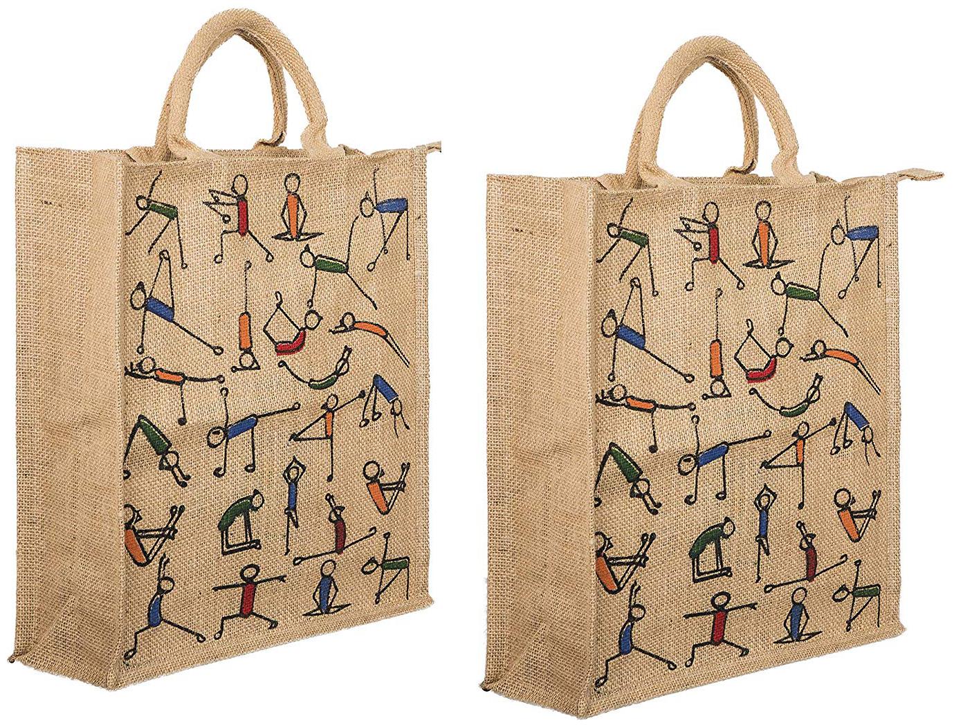 

Marina Eco Bags Unisex Textured Jute - Tote Bag Multi