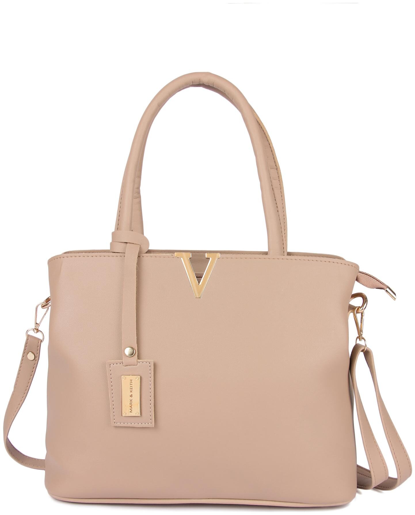 

Mark Keith Beige PU Handheld Bag