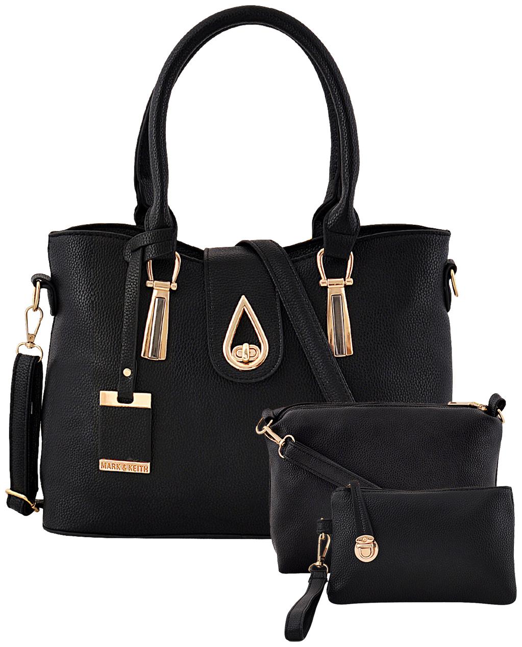 

Mark Keith Black Polyester Handheld Bag