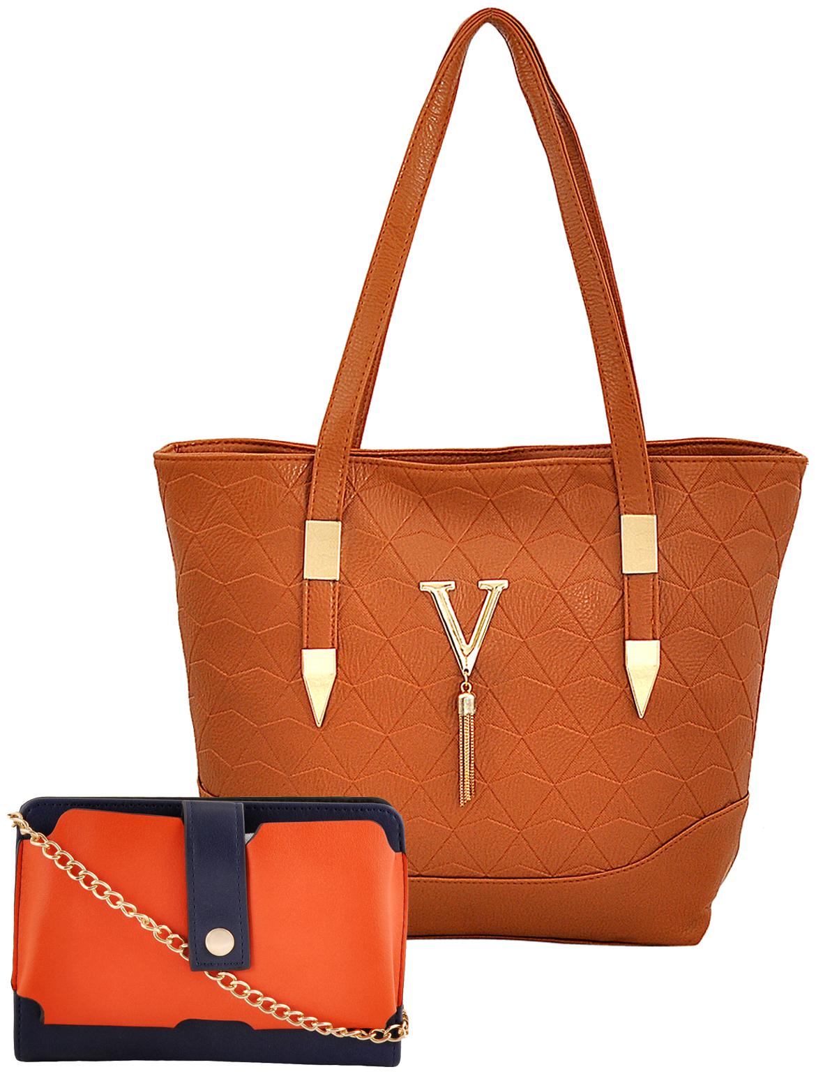 

Mark Keith Women Solid PU - Tote Bag Brown
