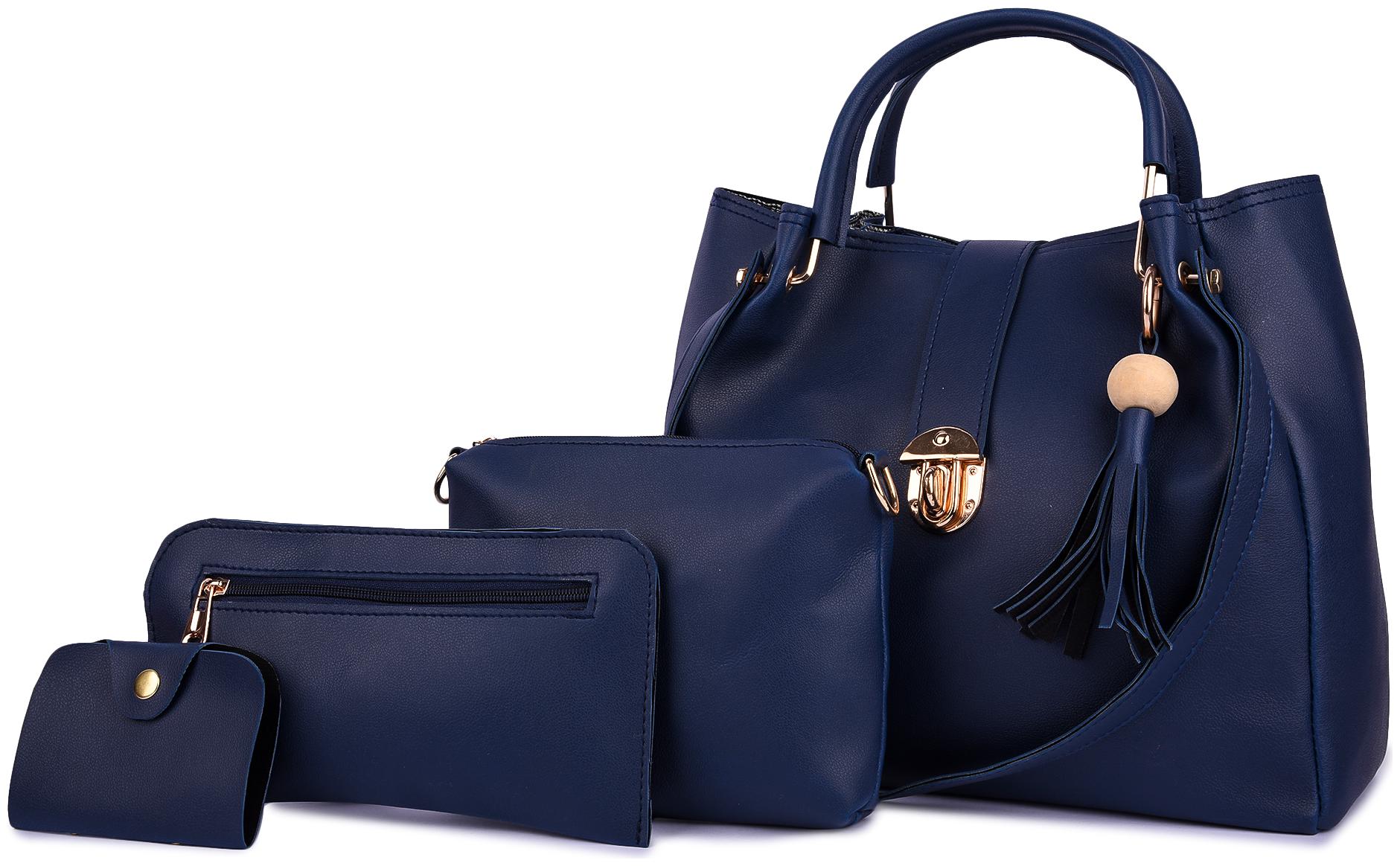 

Mark Keith Blue PU Handheld Bag