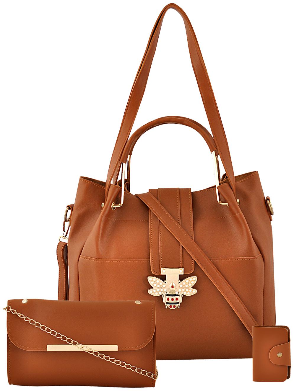 

Mark Keith Brown PU Handheld Bag