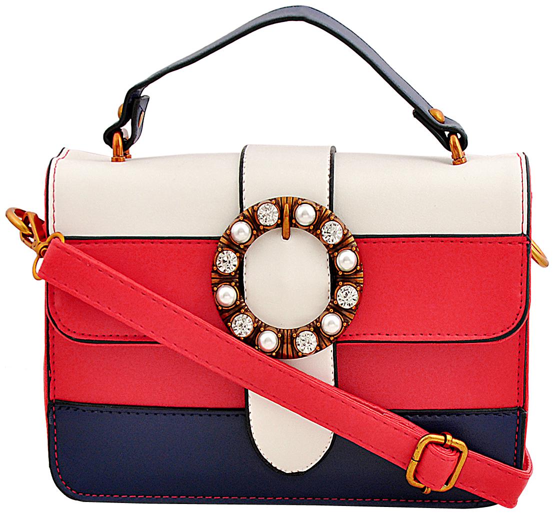 

Mark Keith White PU Solid Sling Bag