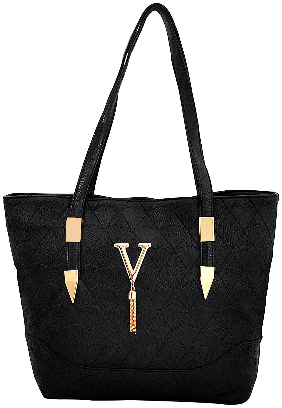 

Mark Keith Black PU Handheld Bag