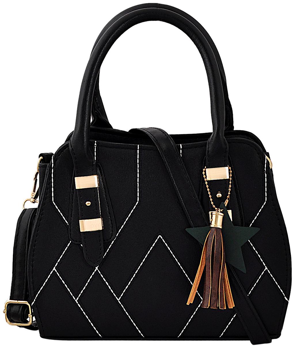 

Mark Keith Black PU Solid Sling Bag