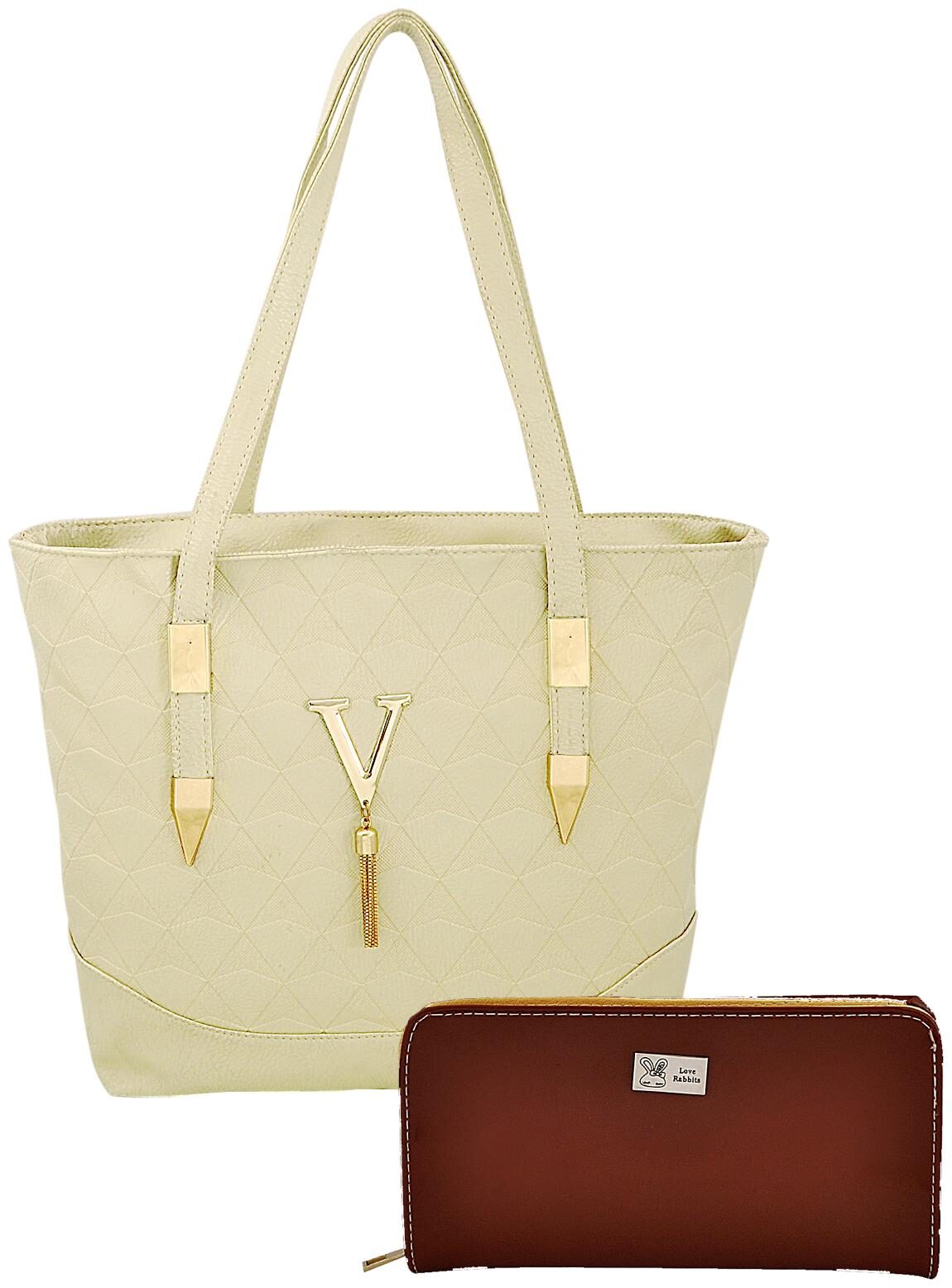 

Mark Keith Women Solid PU - Tote Bag White