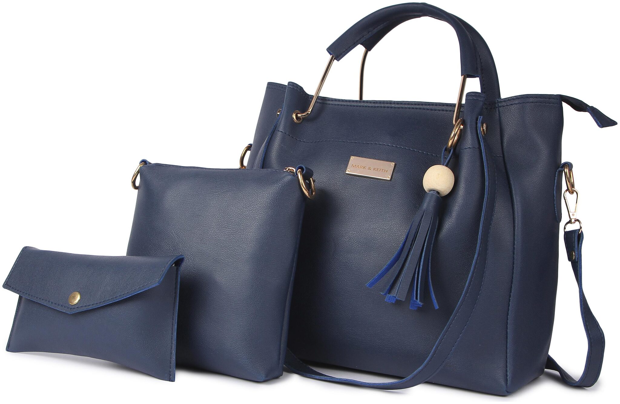 

Mark Keith Blue PU Handheld Bag - MBG 1303 BL