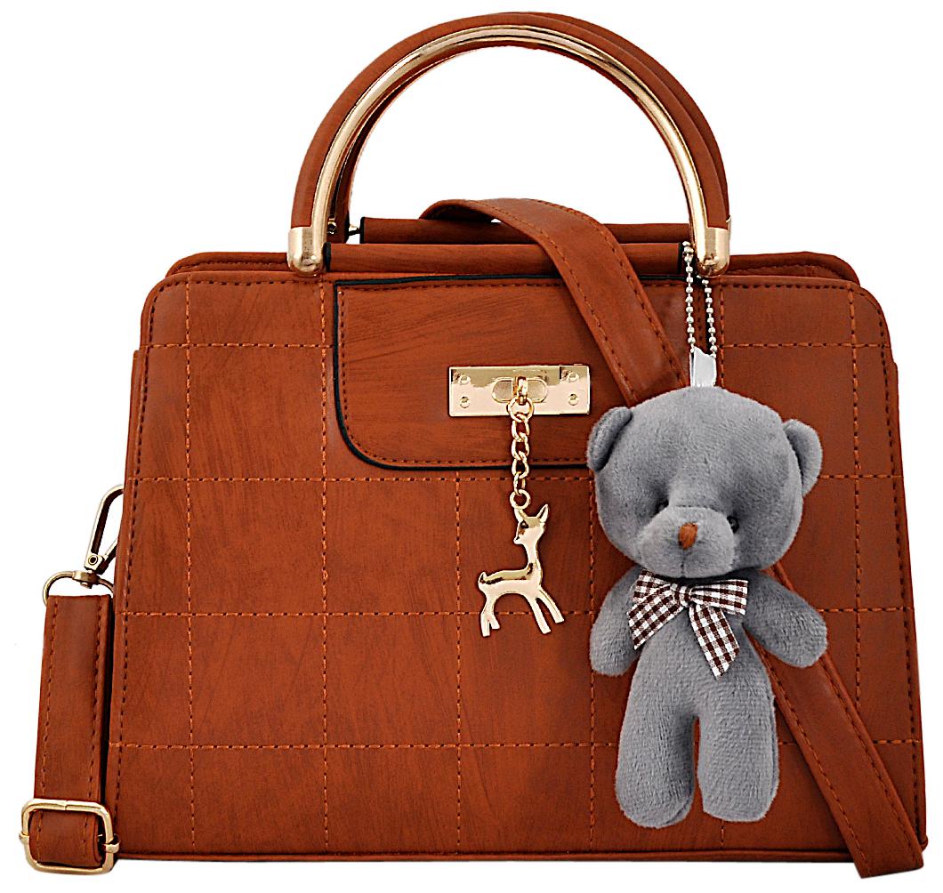 

Mark Keith Brown PU Handheld Bag