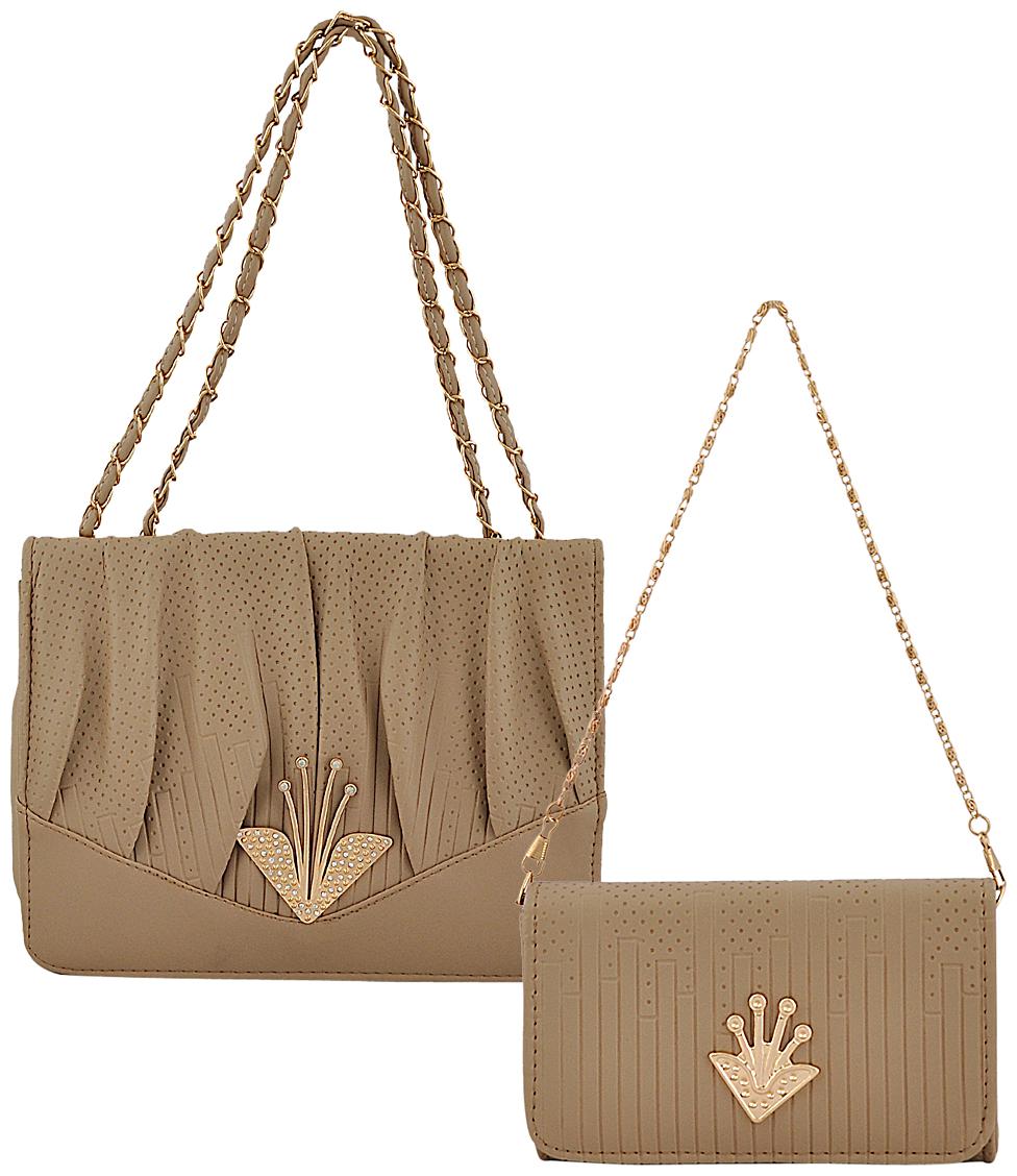 

Mark Keith Brown PU Handheld Bag