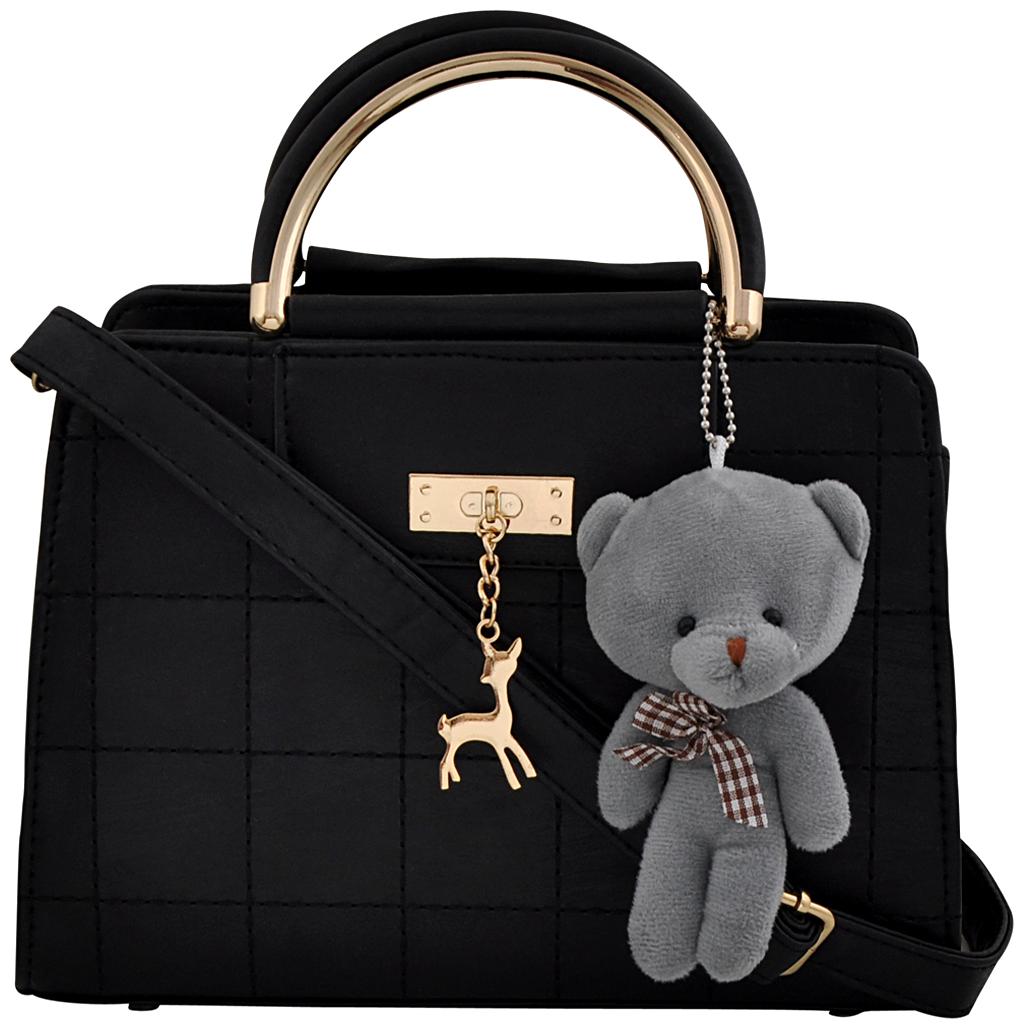 

Mark Keith Black PU Handheld Bag