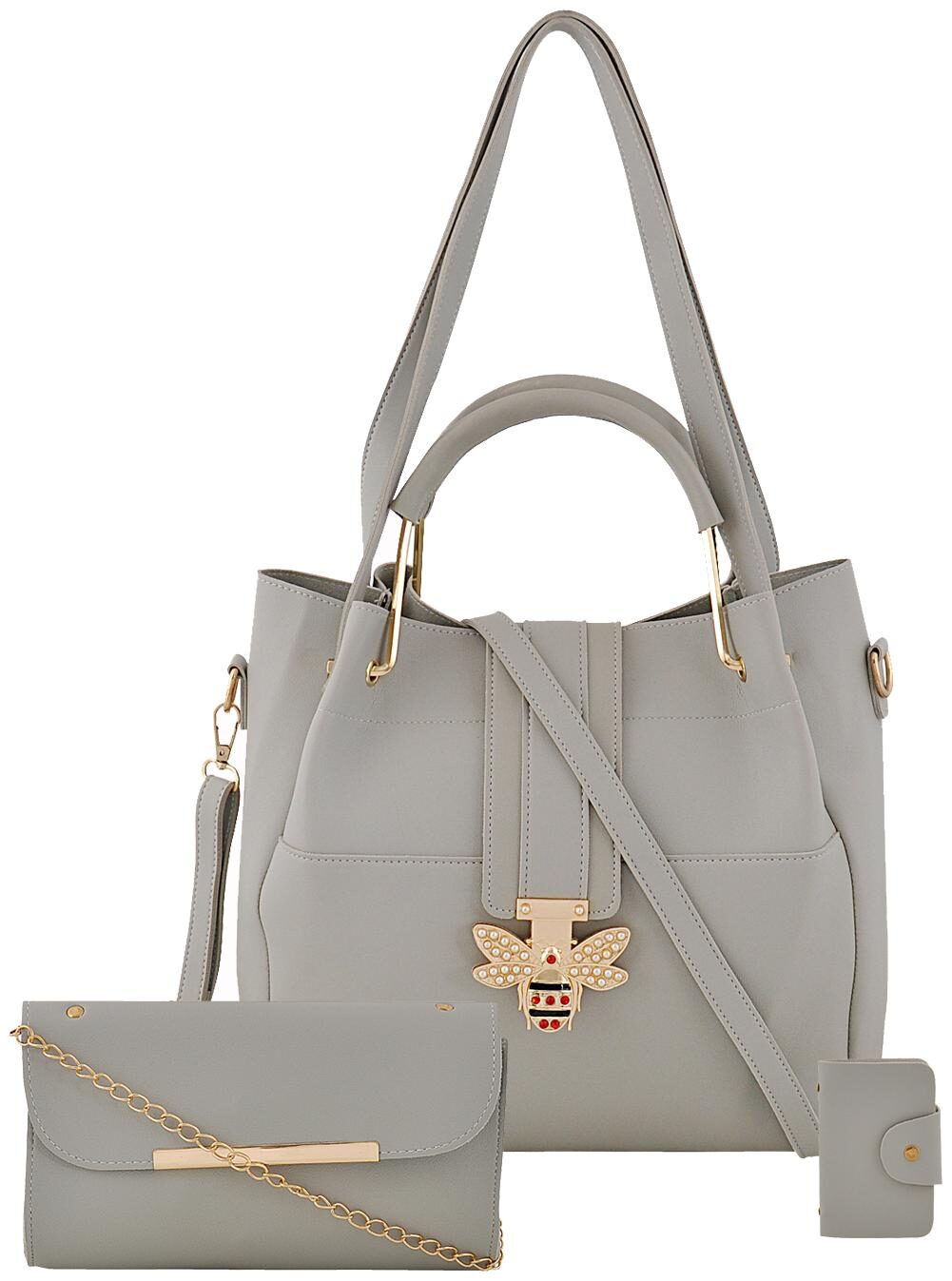 

Mark Keith Grey PU Handheld Bag