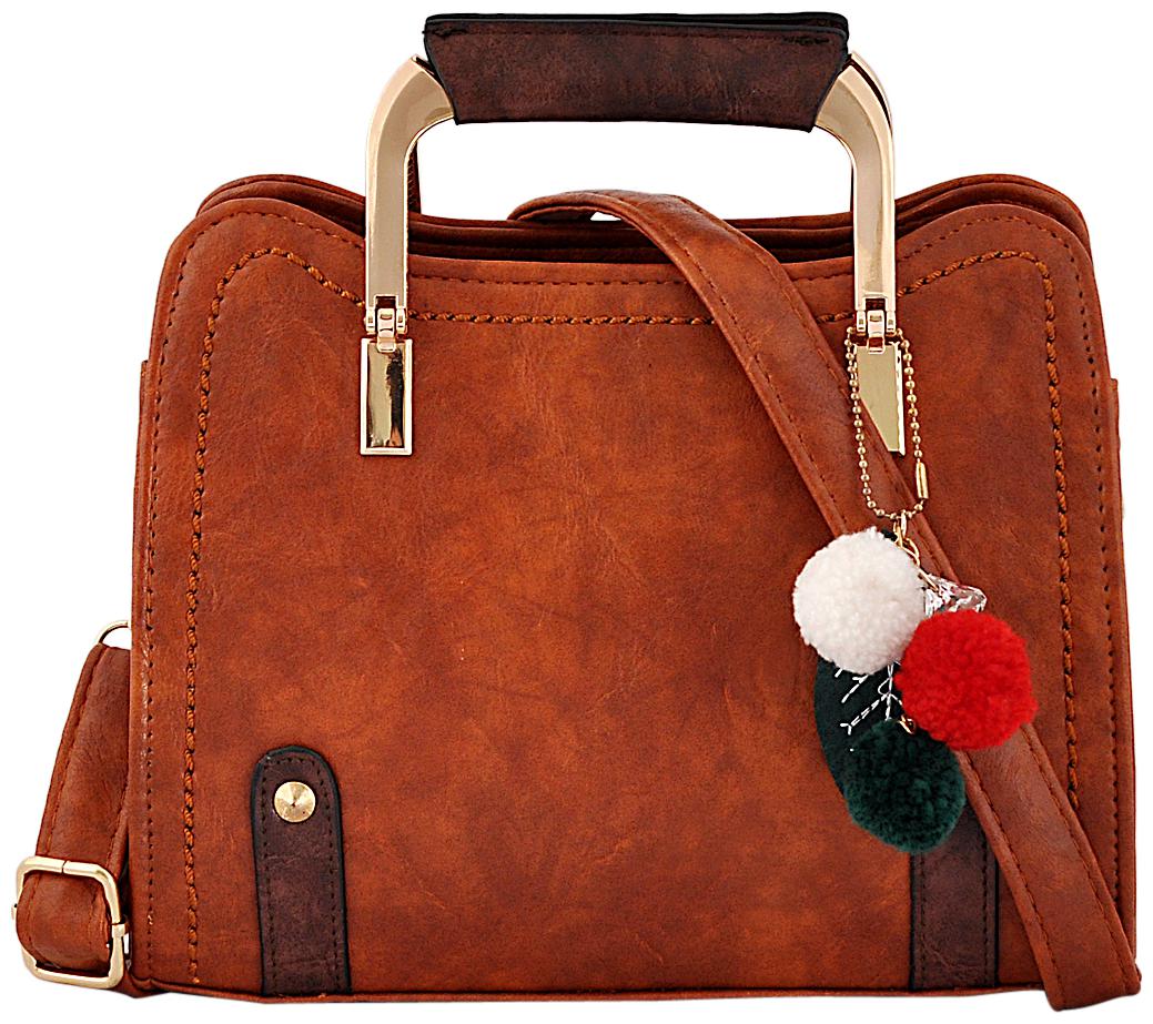 

Mark Keith Brown PU Handheld Bag