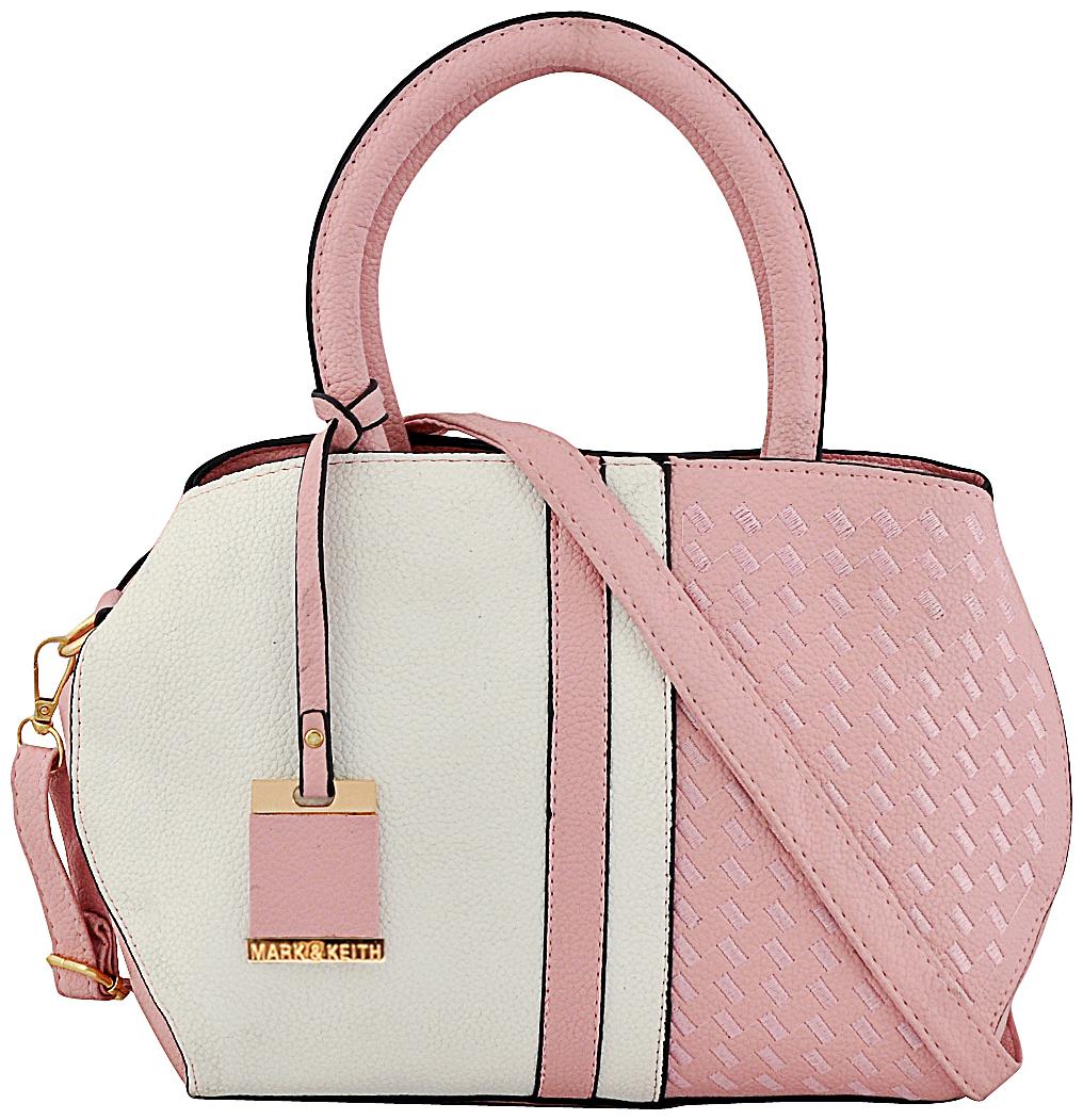 

Mark Keith Pink PU Handheld Bag