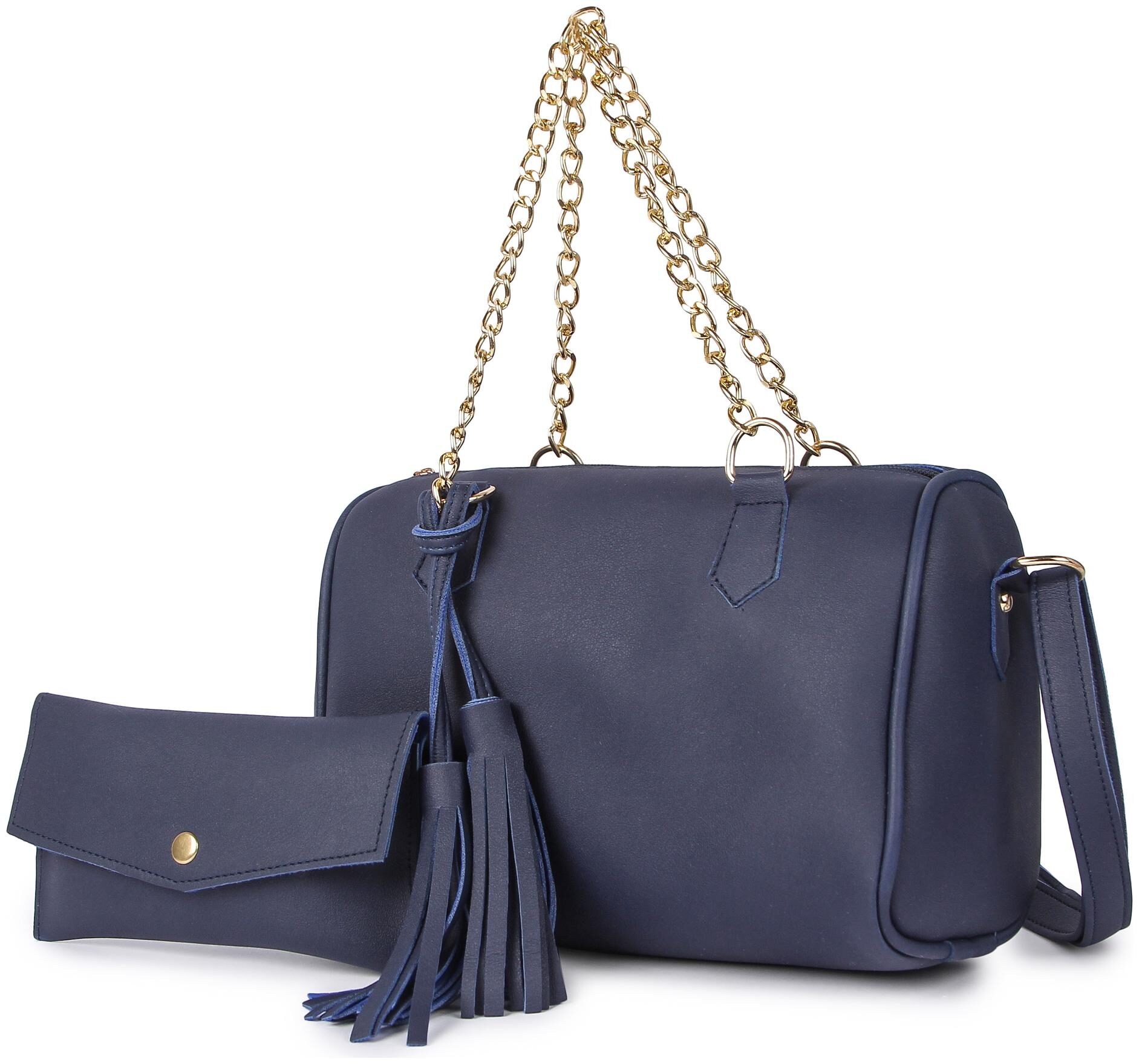 

Mark Keith Blue PU Handheld Bag - MBG 1301 BL