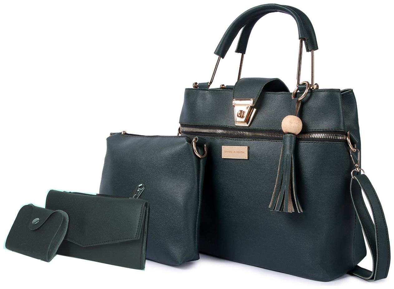 

Mark Keith Green PU Handheld Bag