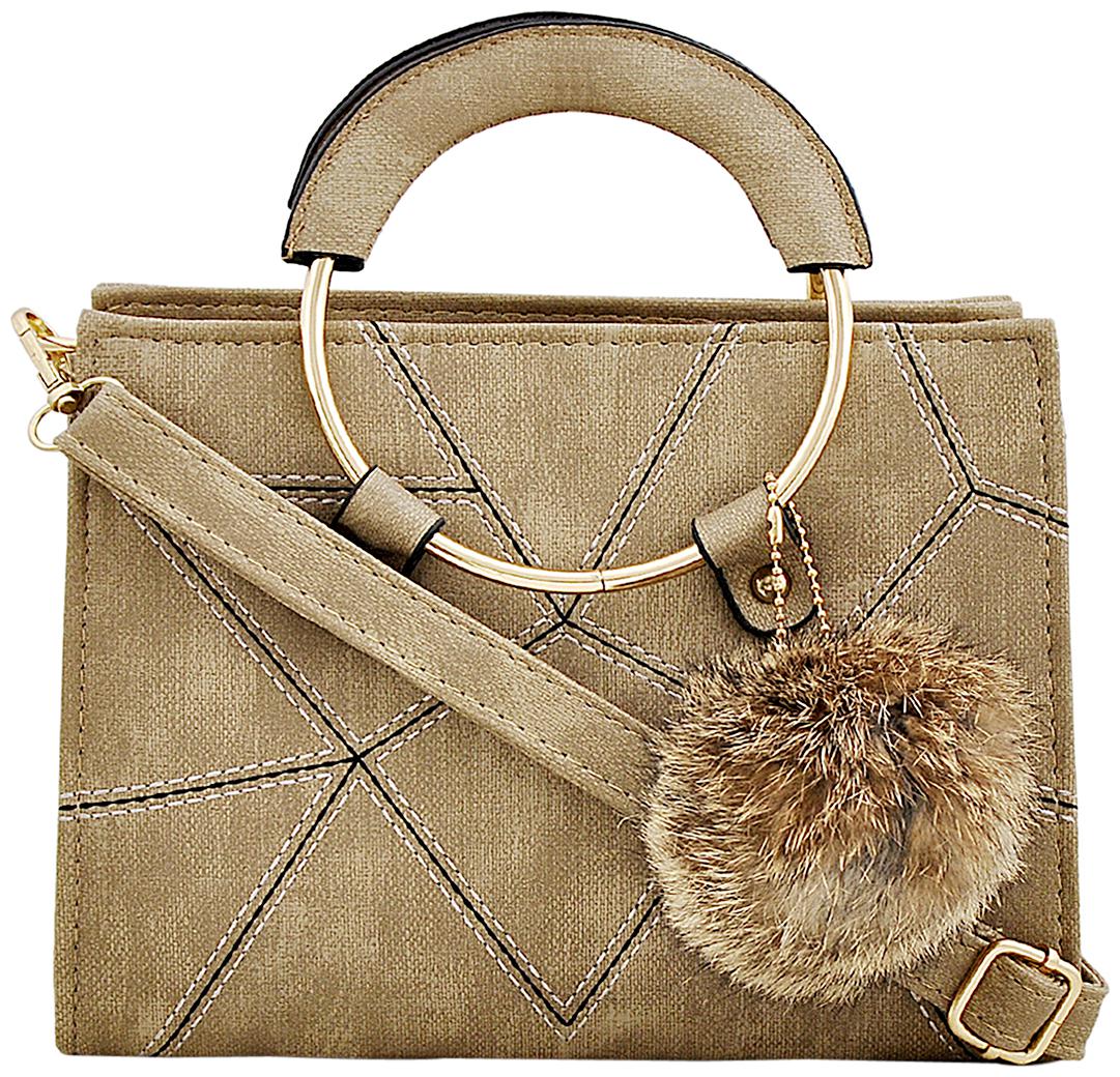 

Mark Keith Brown PU Solid Sling Bag