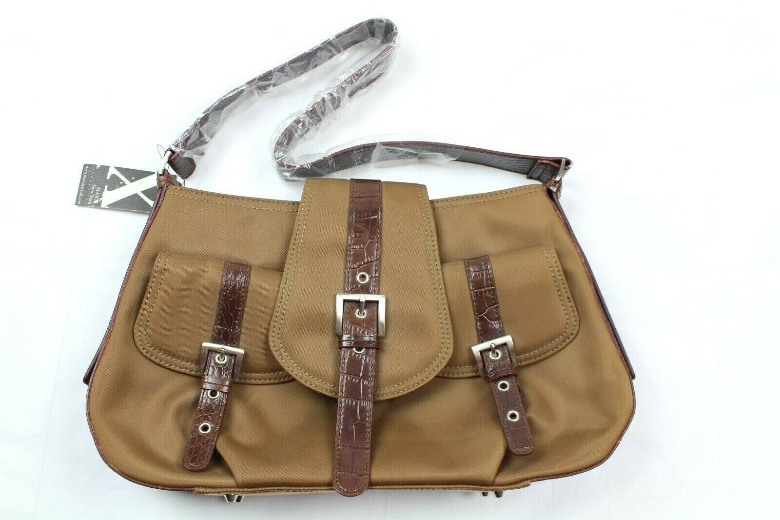 

Maxx New York Brown Faux Leather Handbag Shoulder Bag