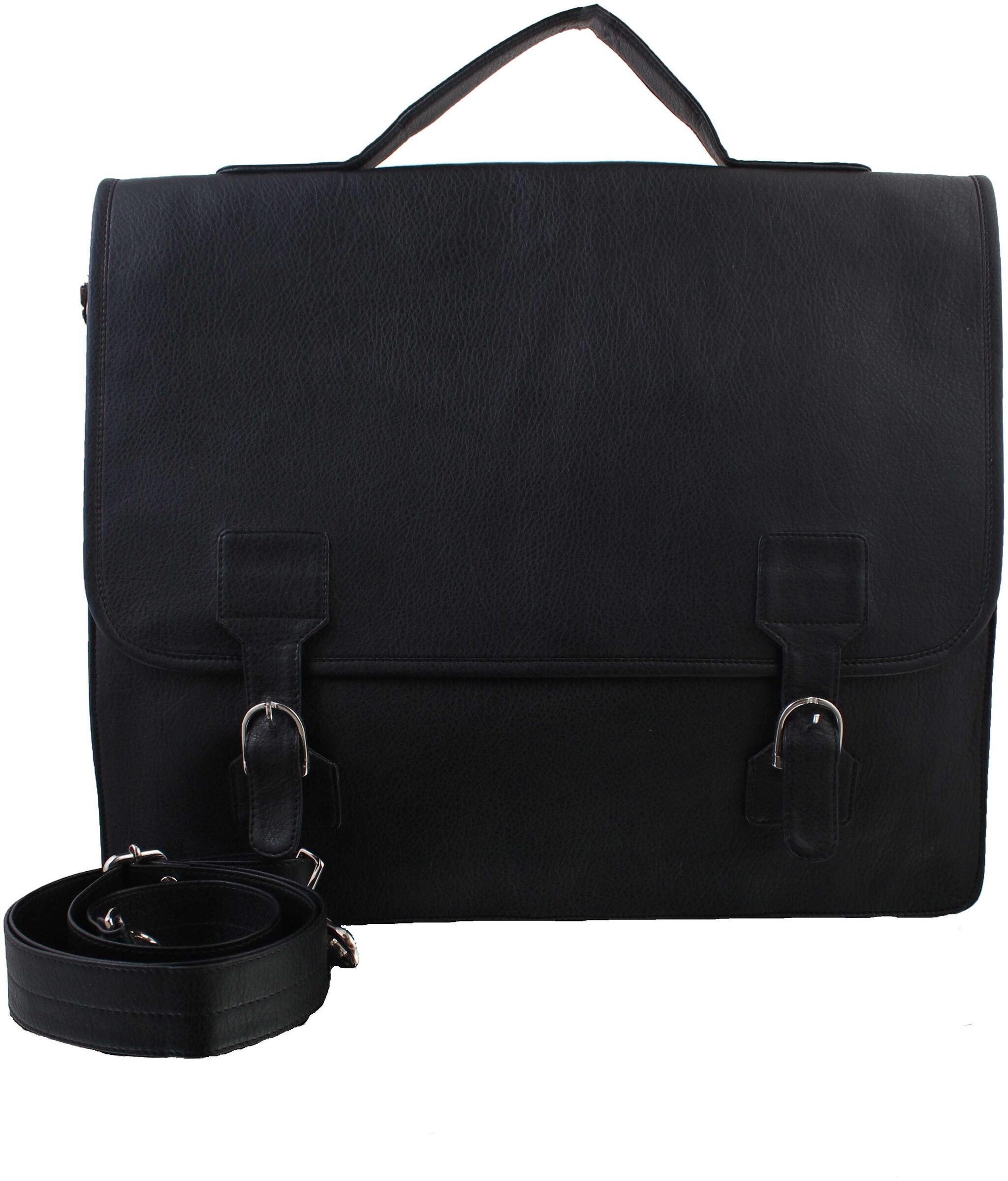 

P YFASHION Black Pu Messenger bag