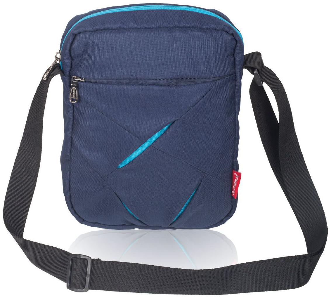 

Messenger Sling Bag for Men - Cosmus Index casual Sling bag for 10 inch iPad Tablet - Navy Blue T Blue