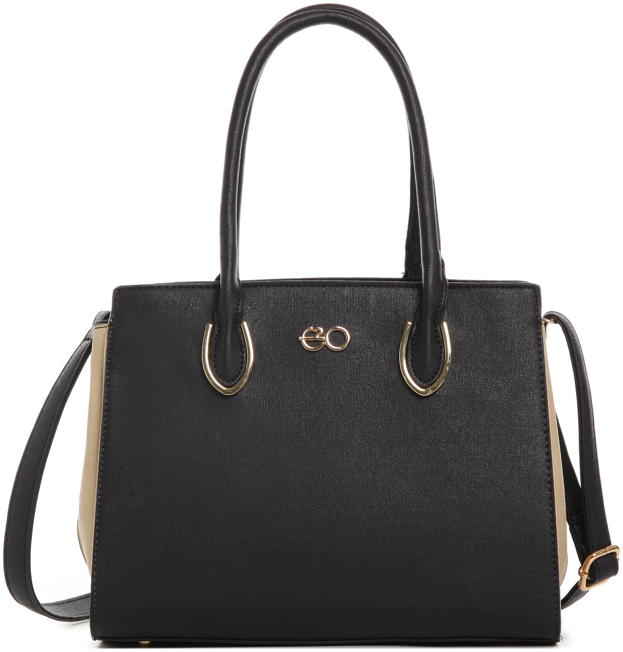 

E2O Black PU Handheld Bag