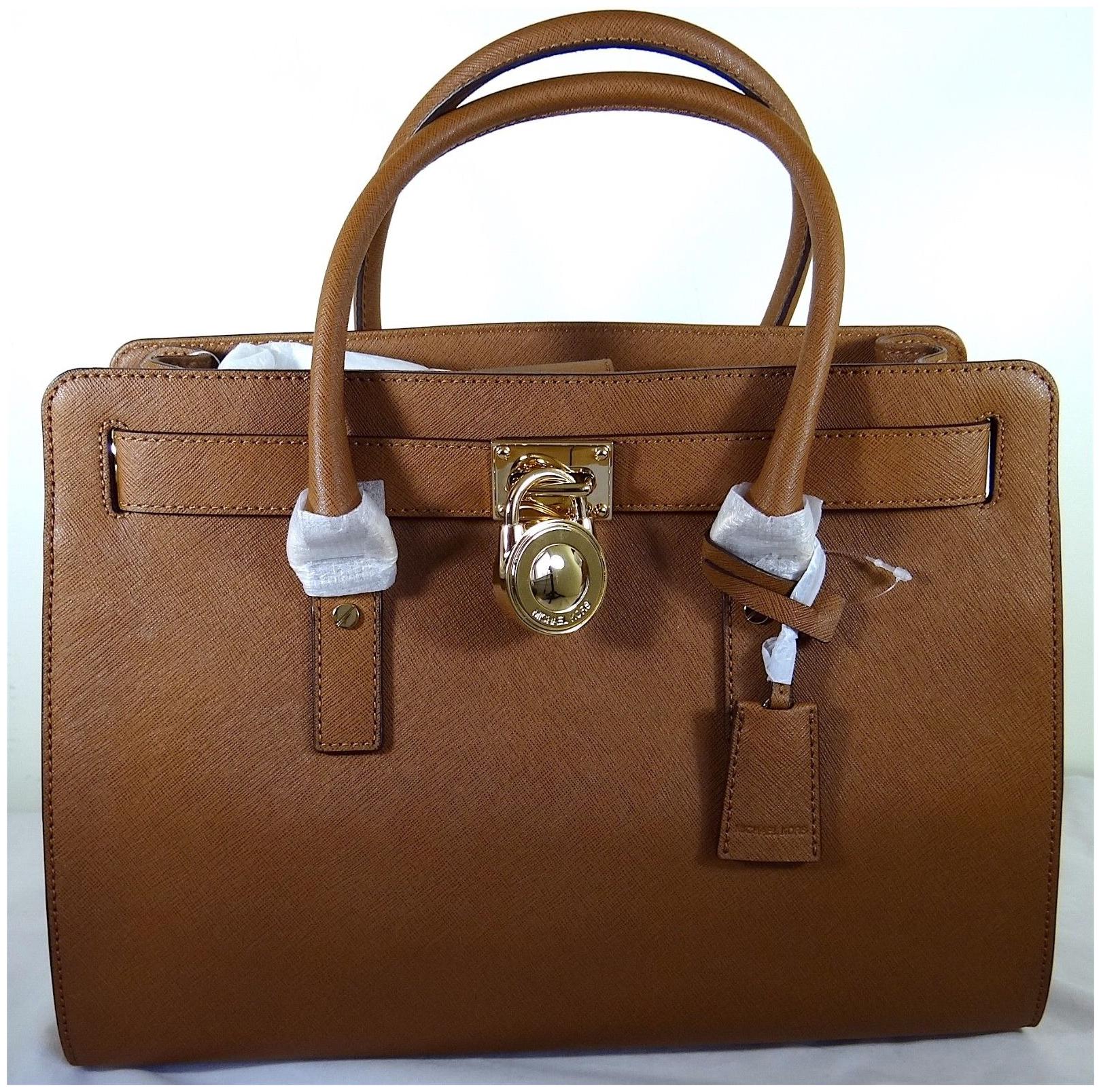 

Michael Kors Hamilton Luggage Leather Large East West Satchel Bag