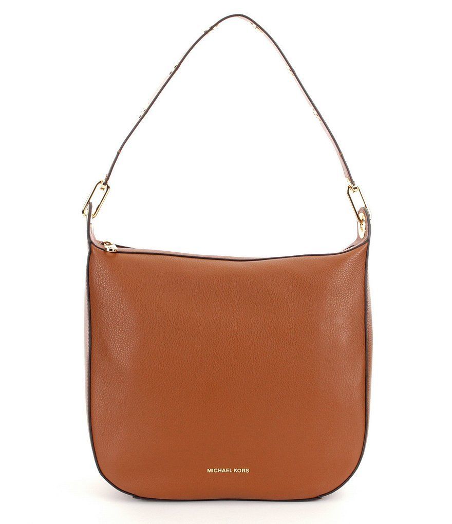 

Michael Kors Raven Large Pebble Leather Shoulder Bag (Luggage)